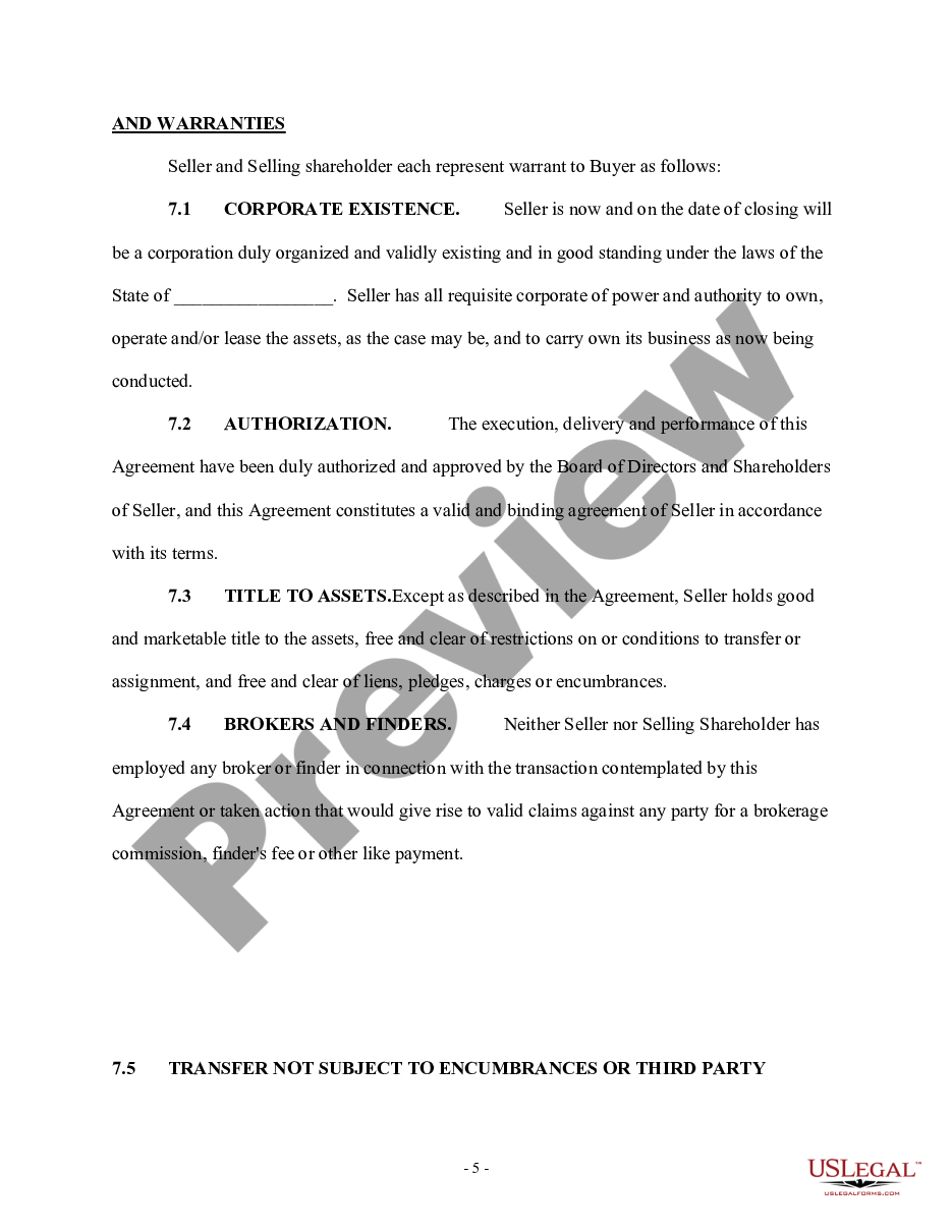 page 4 Asset Purchase Agreement - Business Sale preview