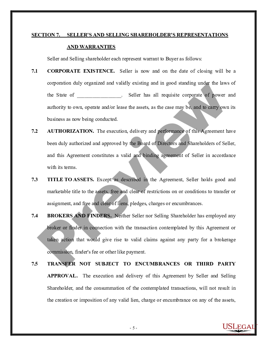 Asset Purchase Agreement - More Complex | US Legal Forms