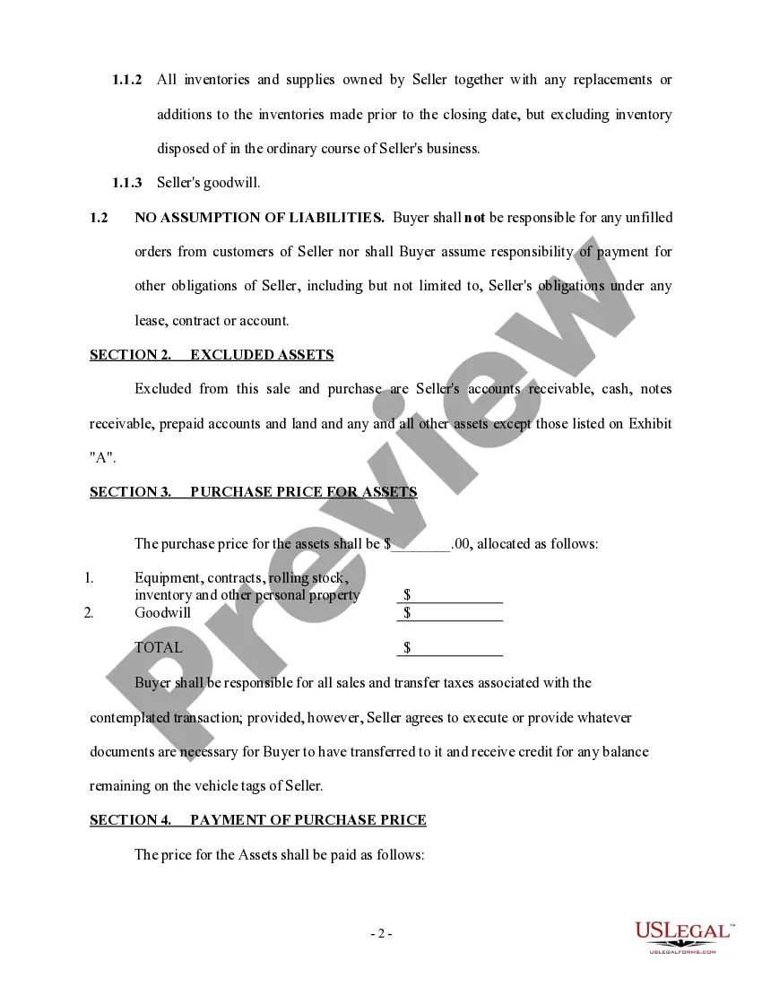 Get Asset Purchase Agreement - More Complex Preview Asset Purchase Agreement - More Complex