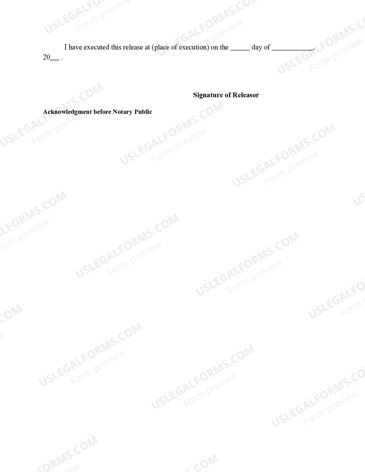 Preview Release, Assumption of Risk, Hold Harmless, and Waiver of Liability and Personal Injury by an Adult Student Engaging in a Dangerous Activity
