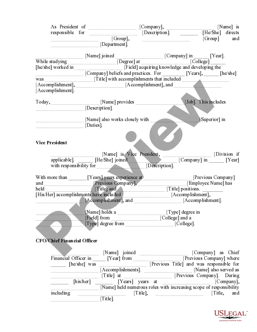 Get Executive Biography Preview Executive Biography