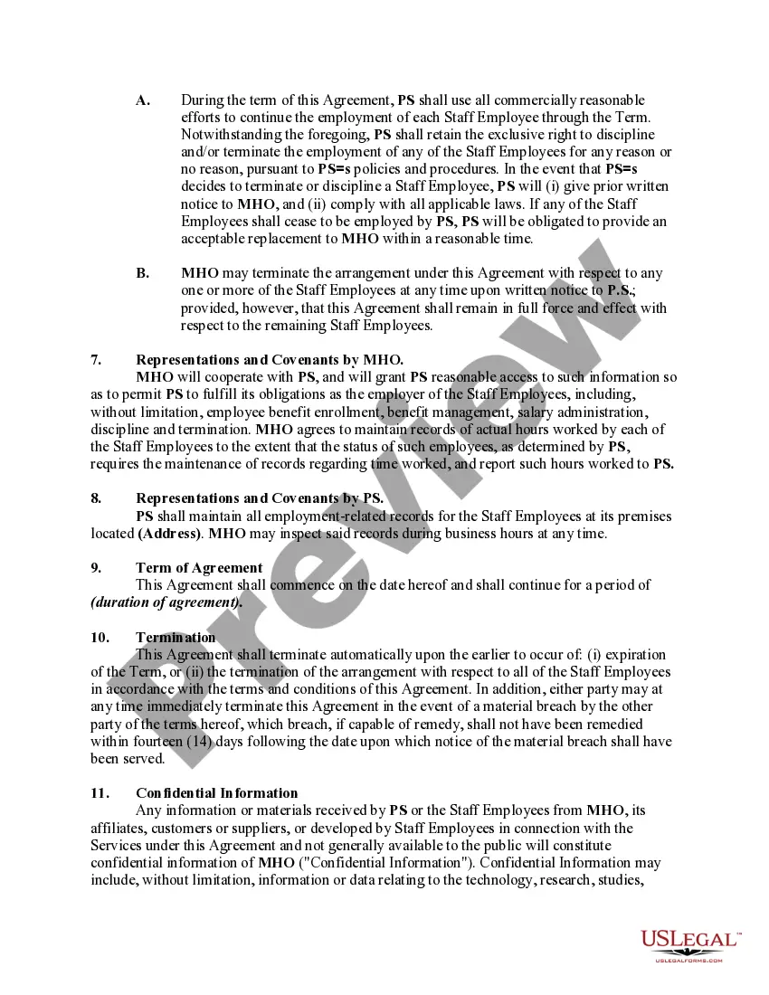 Get Agreement Between Self-Employed Independent Contractors to Provide Professional Staffing to Mental Health Organization Preview Agreement Between Self-Employed Independent Contractors to Provide Professional Staffing to Mental Health Organization