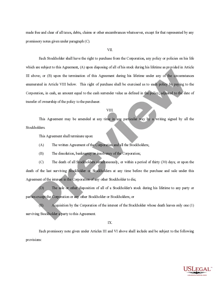Get Buy Sell Agreement Between Shareholders and a Corporation Preview Buy Sell Agreement Between Shareholders and a Corporation