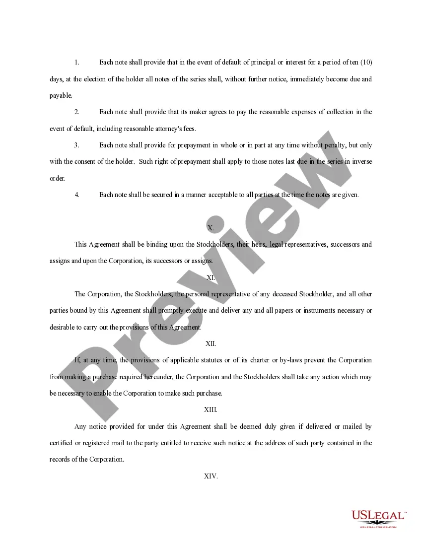 Get Buy Sell Agreement Between Shareholders and a Corporation Preview Buy Sell Agreement Between Shareholders and a Corporation