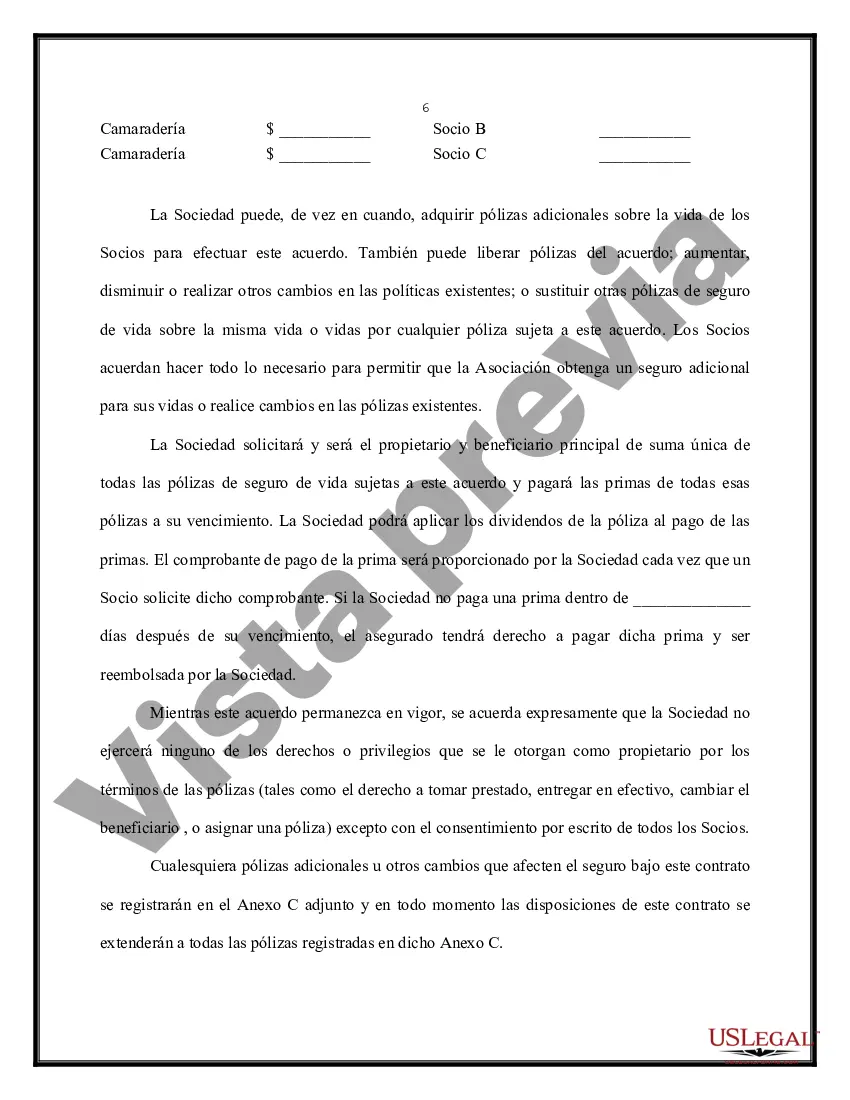 Preview Acuerdo de compra venta entre socios de una sociedad