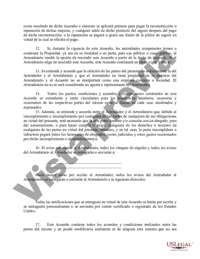 Preview Arrendamiento Comercial - Forma Larga