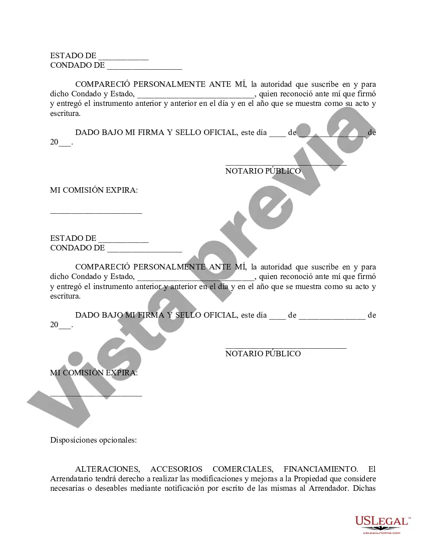 Preview Arrendamiento Comercial - Forma Larga