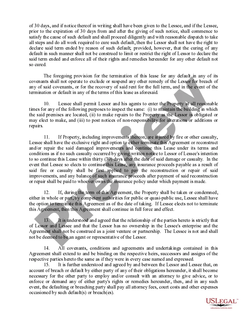 Get Commercial Lease - Long Form Preview Commercial Lease - Long Form