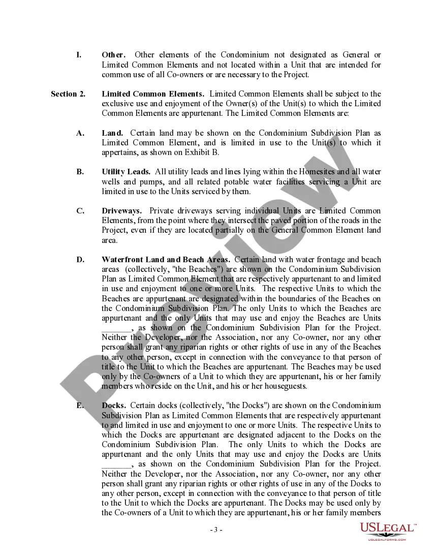Get Condominium Master Deed - Residential Condo Development Preview Condominium Master Deed - Residential Condo Development