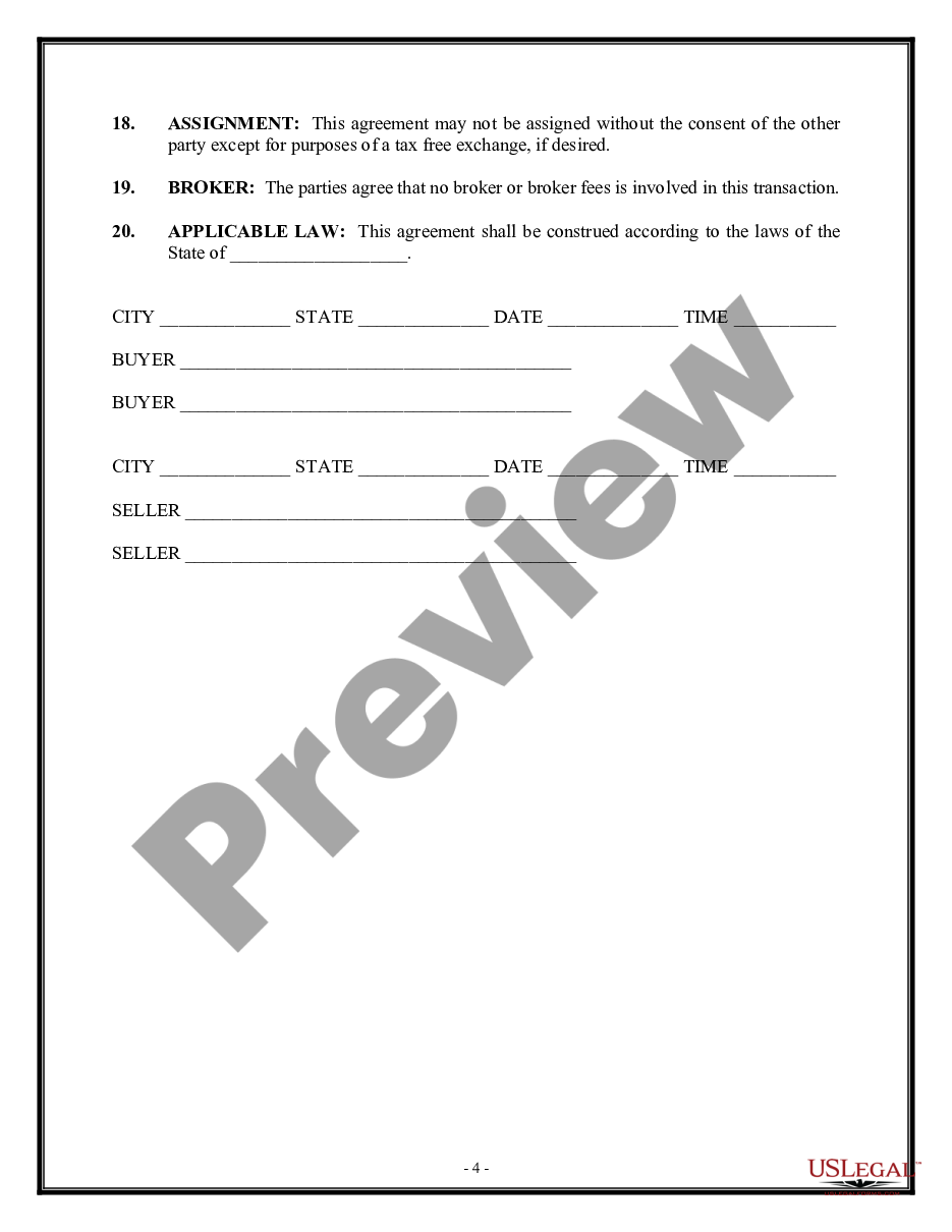 page 3 Condominium Purchase Agreement preview