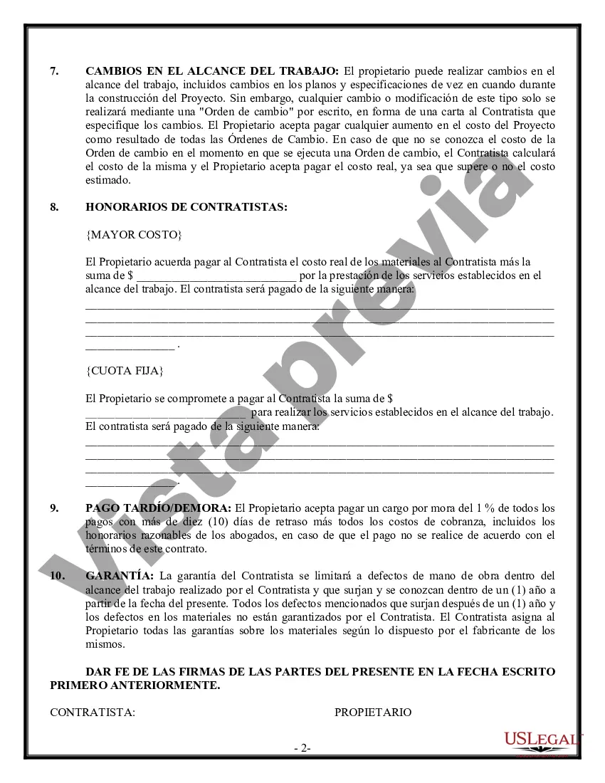 Preview Contrato de Construcción para Propietario