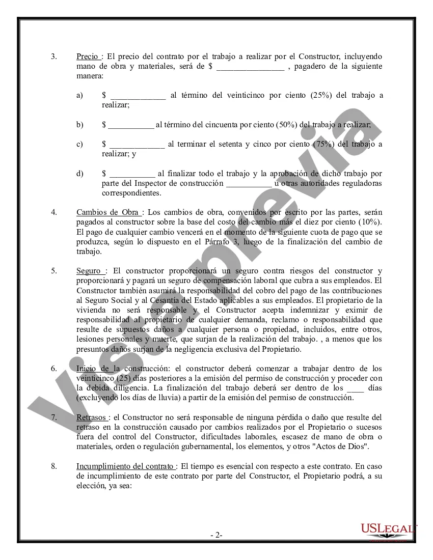 Preview Contrato de Construcción para Reparaciones