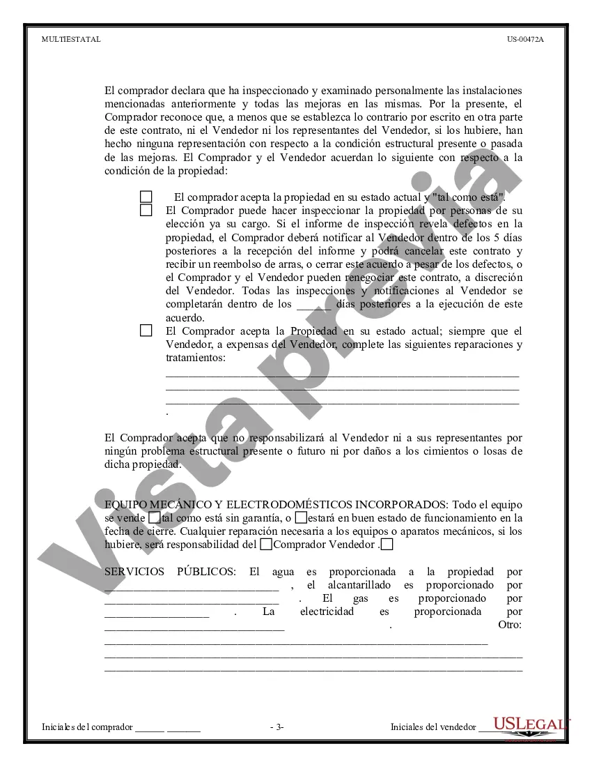 Preview Contrato de Compraventa de Bienes Raíces - Sin Corredor - Financiamiento del Vendedor o Todo en Efectivo - Residencial
