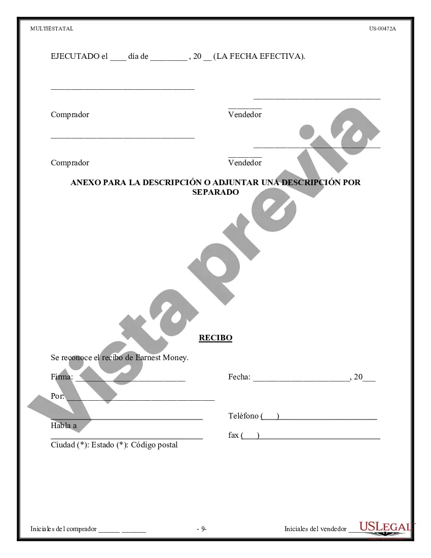 Preview Contrato de Compraventa de Bienes Raíces - Sin Corredor - Financiamiento del Vendedor o Todo en Efectivo - Residencial