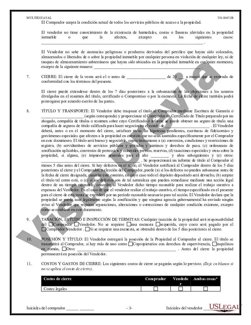 Preview Contrato de Compraventa de Bienes Raíces - Sin Corredor - Lote o Terreno Residencial
