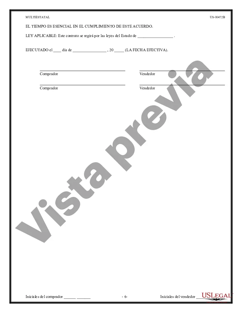 Preview Contrato de Compraventa de Bienes Raíces - Sin Corredor - Lote o Terreno Residencial