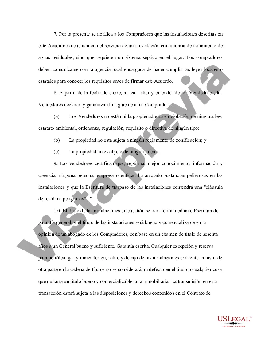 Preview Contrato de Venta de Bienes Inmuebles Comerciales