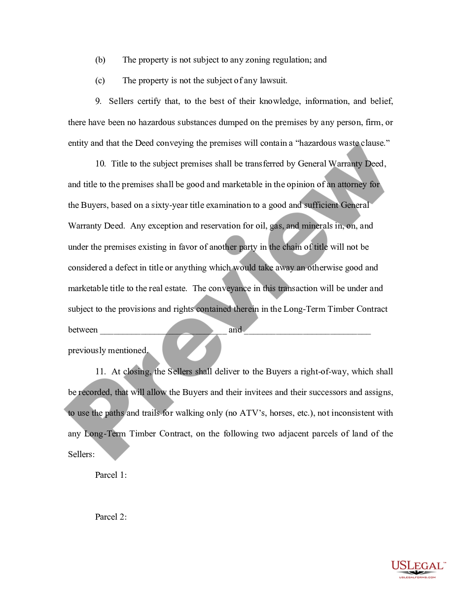 page 2 Agreement for Sale of Commercial Real Estate preview
