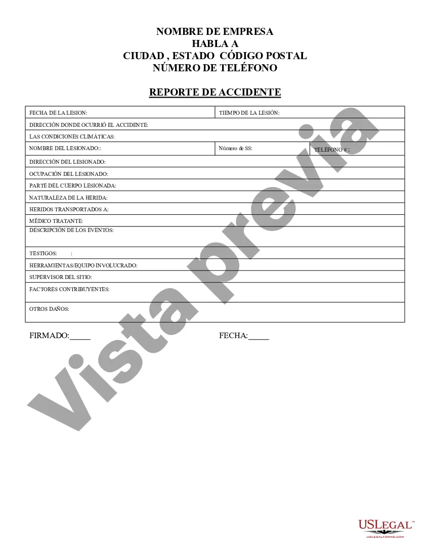 Preview Informe de accidente de construcción