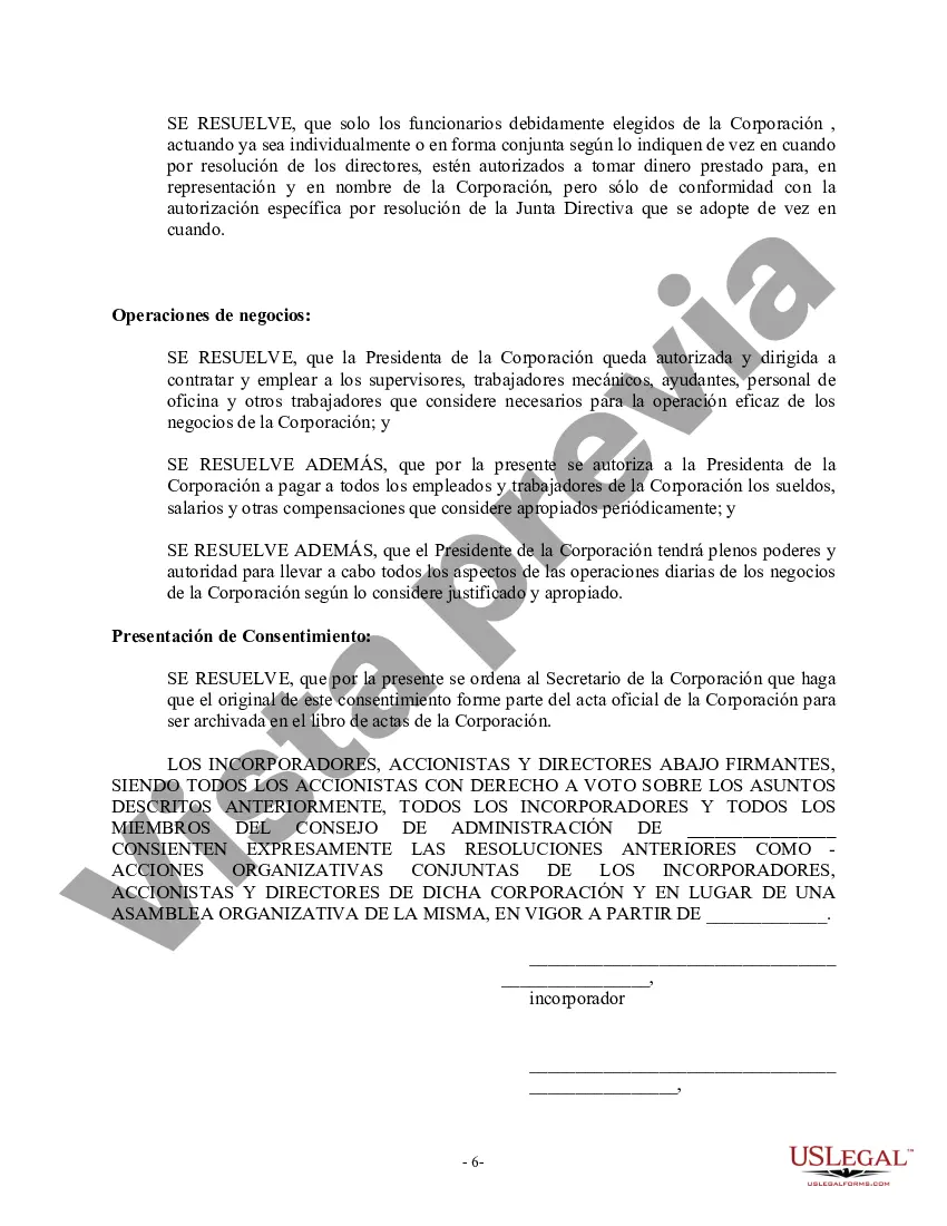 Preview Corporación - Actas