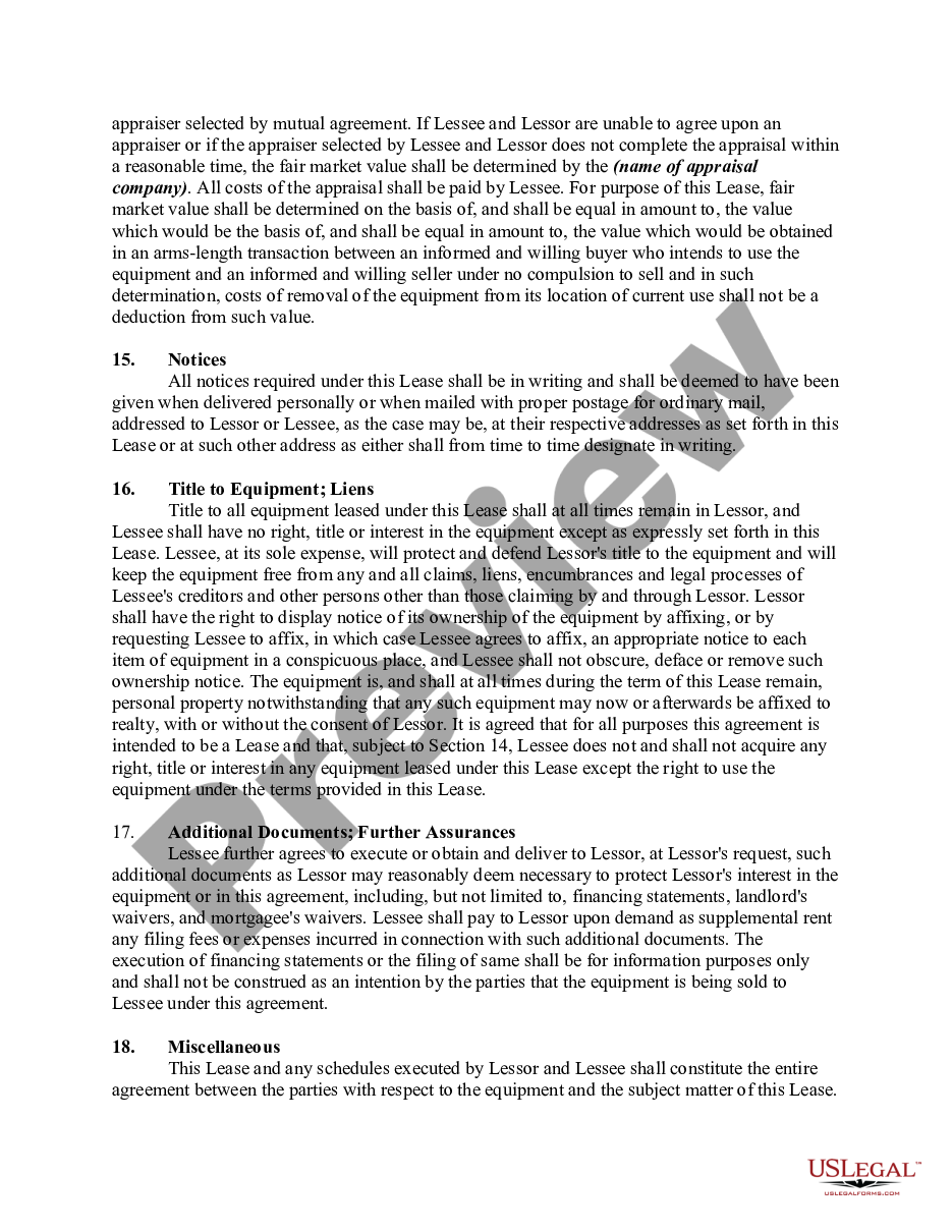 page 7 Lease or Rental of Computer Equipment preview