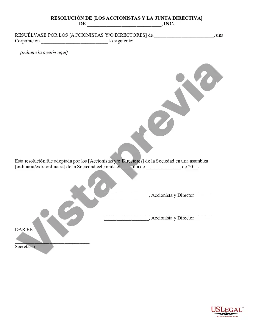 Preview Corporación - Resolución