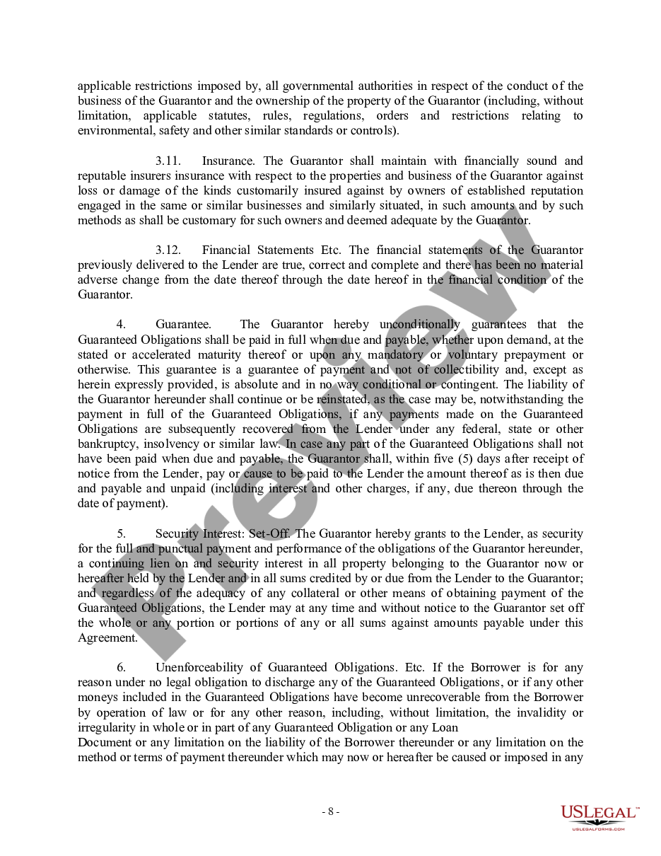 page 7 Credit Agreement preview
