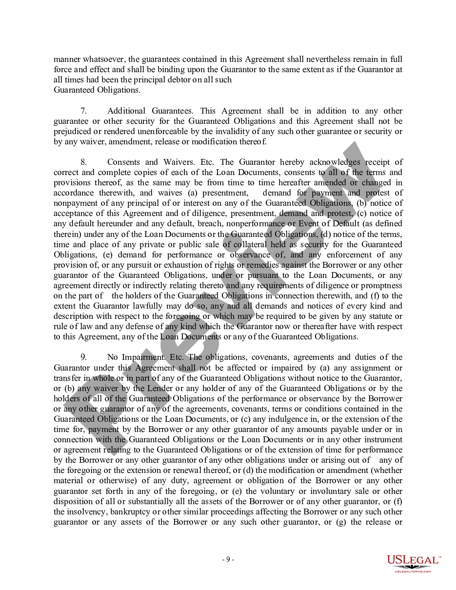 page 8 Credit Agreement preview