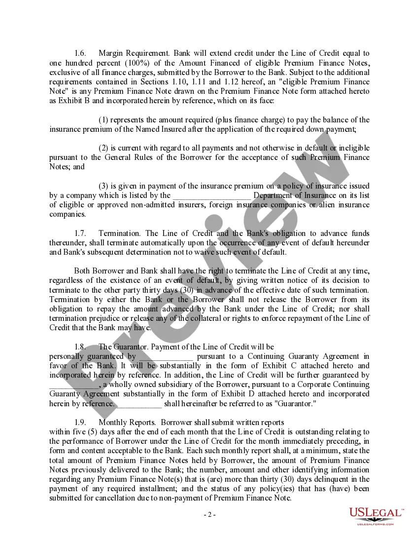 Preview Credit Agreement