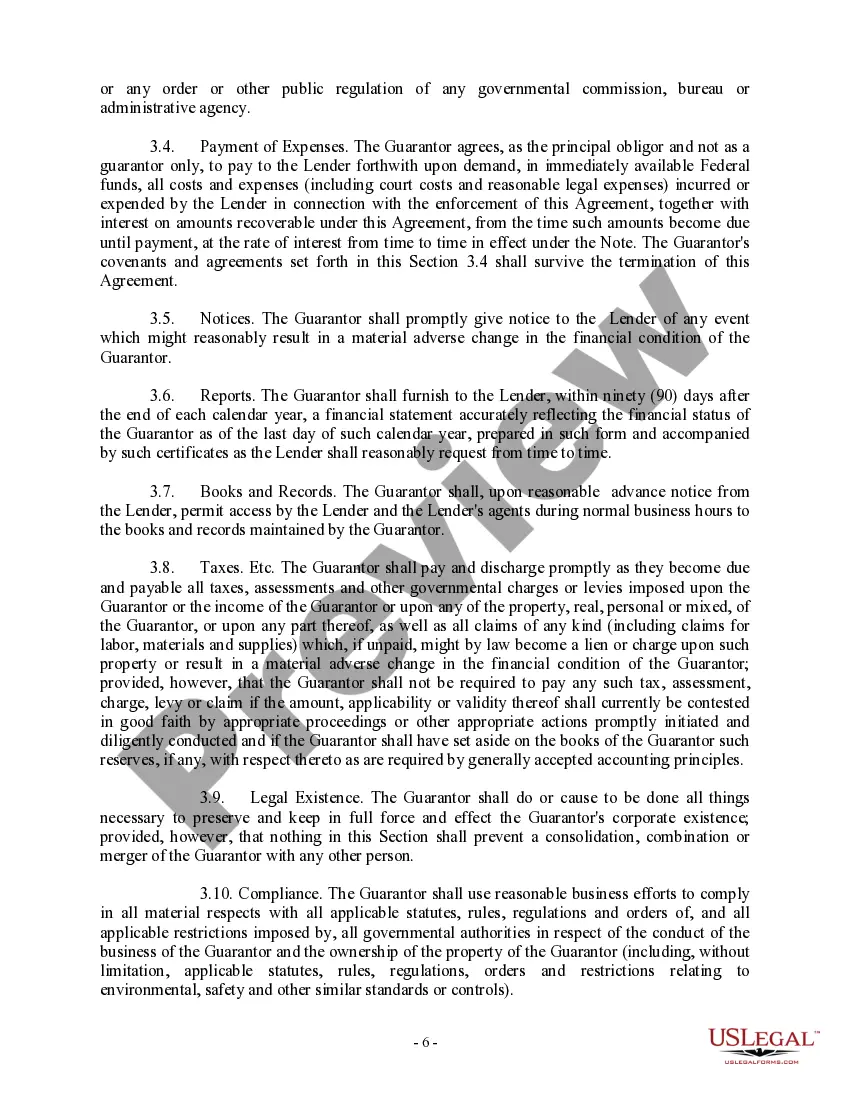 Preview Credit Agreement