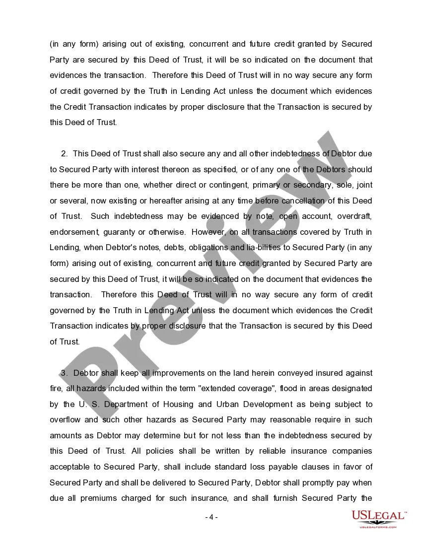Get Deed of Trust - Multistate Preview Deed of Trust - Multistate