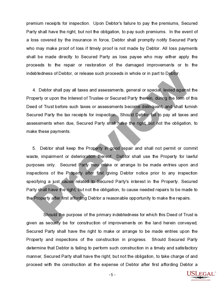 Get Deed of Trust - Multistate Preview Deed of Trust - Multistate