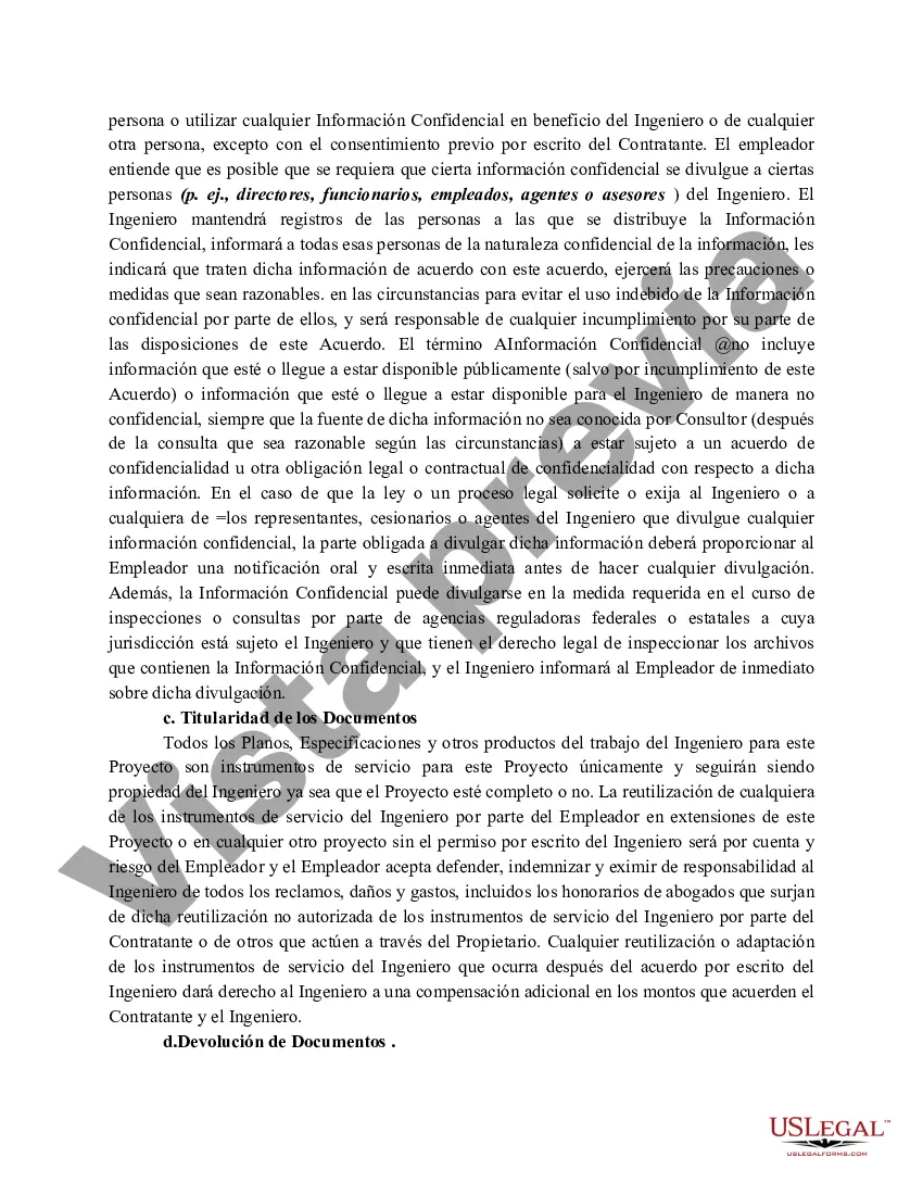 Preview Contrato o Convenio con Ingeniero