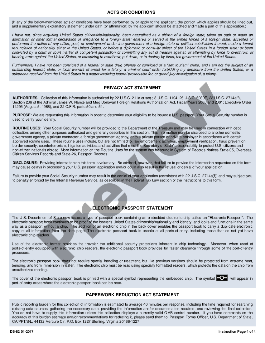 ds 82 passport application form