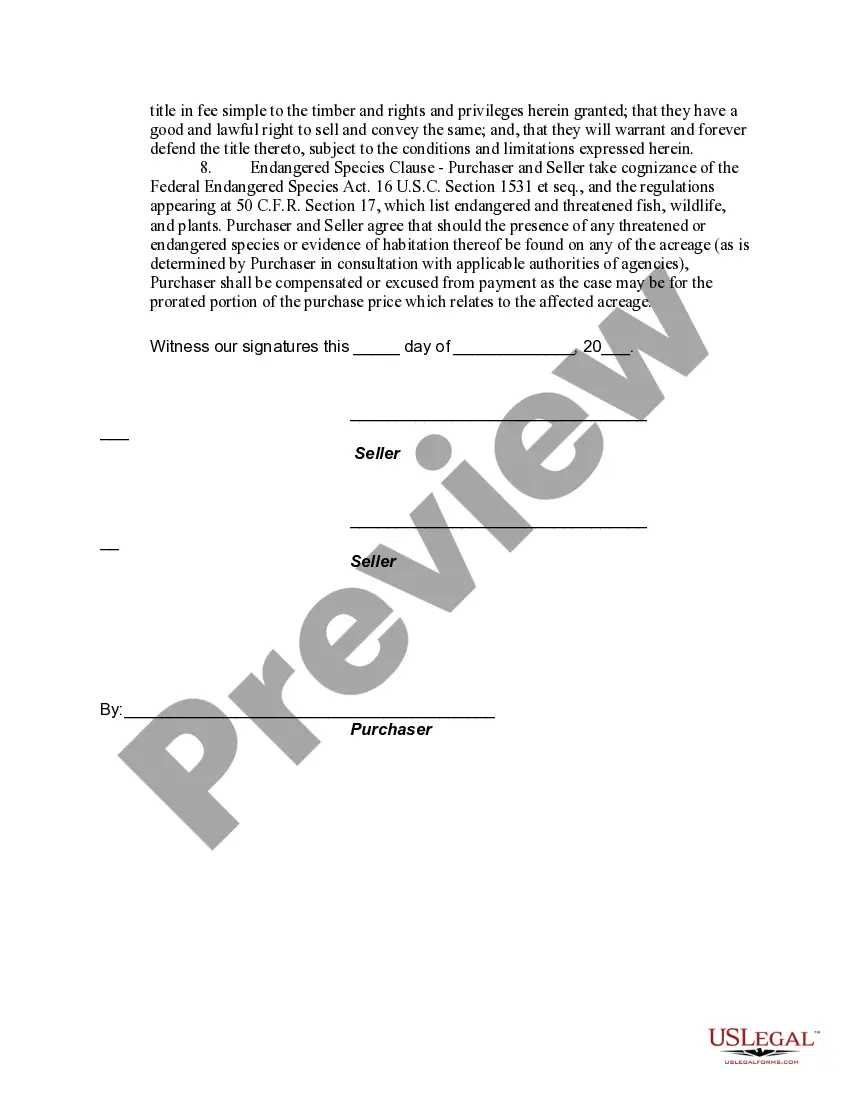 Get Agreement and License for Harvesting Timber Preview Agreement and License for Harvesting Timber