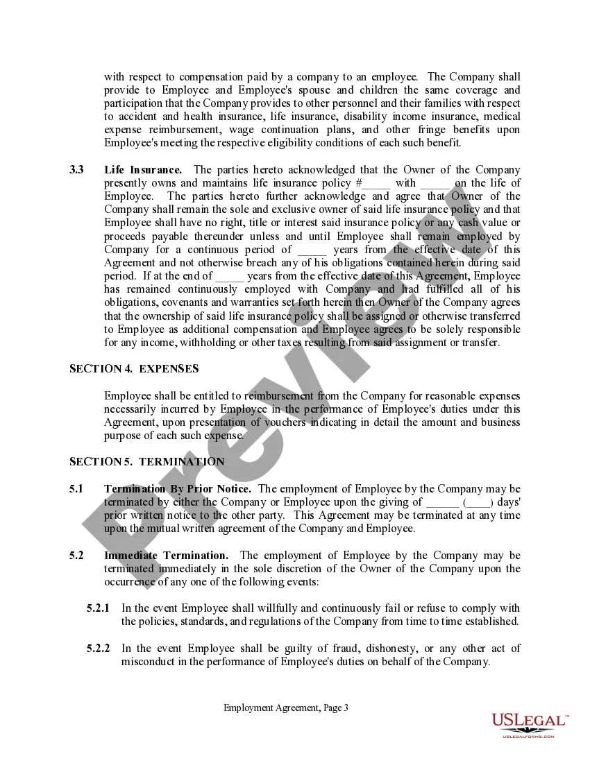 Get Employment Agreement - Long Version - Contract Preview Employment Agreement - Long Version - Contract