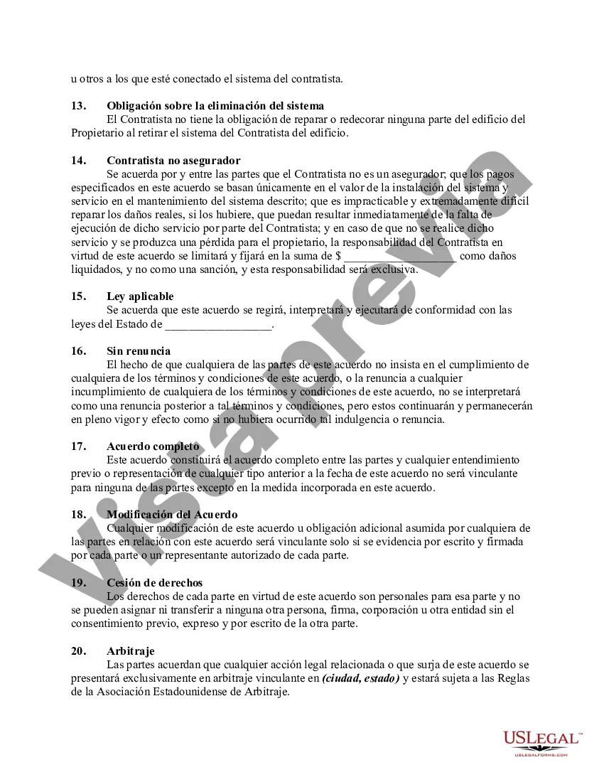 Preview Contrato de Servicios de Seguridad y Antirrobo o Alarma