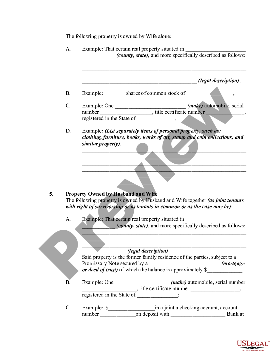 page 2 Annulment Property Settlement, Child Support, and Custody Agreement preview