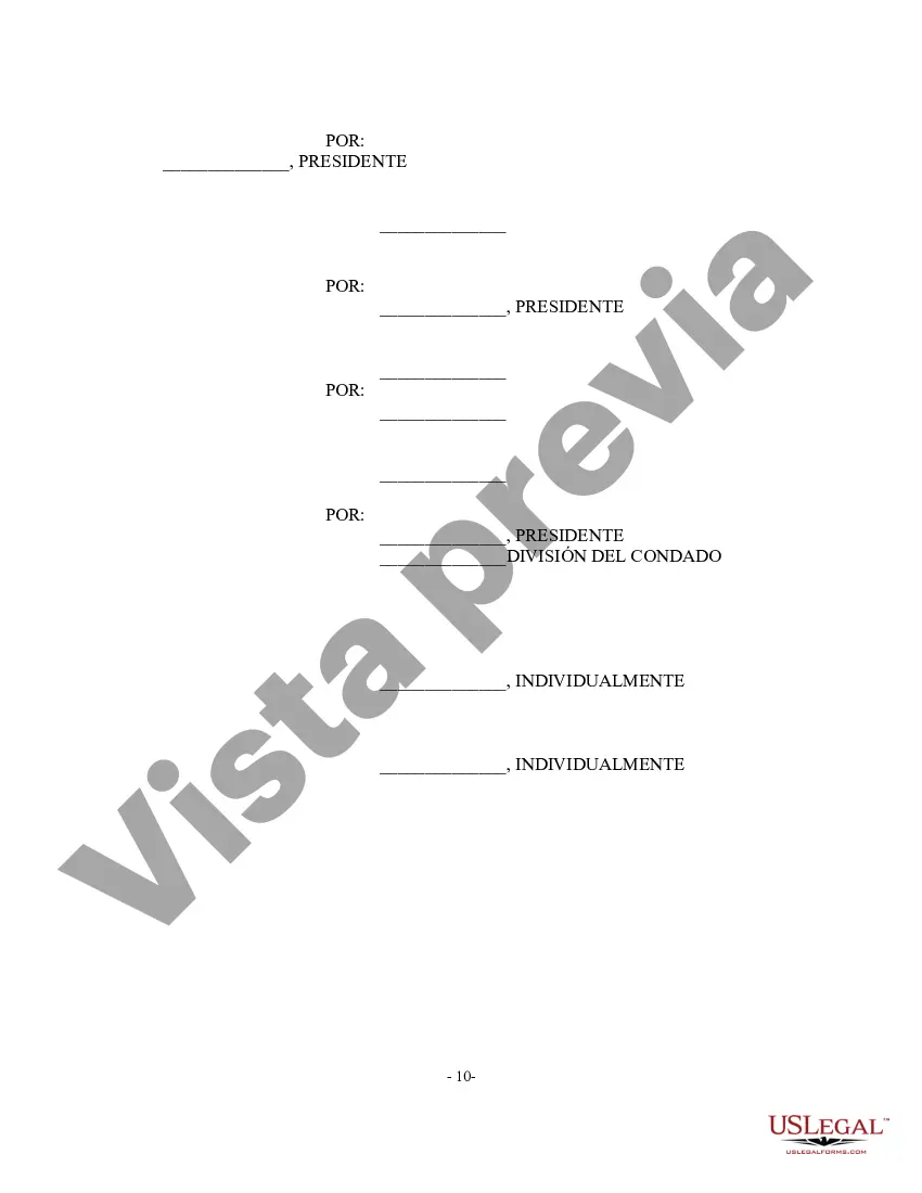 Preview Acuerdo de depósito en garantía - Forma larga