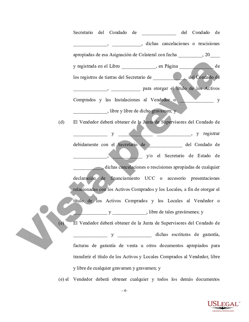 Preview Acuerdo de depósito en garantía - Forma larga