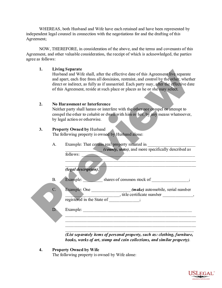 page 1 Annulment Property Settlement and Joint Custody Agreement preview