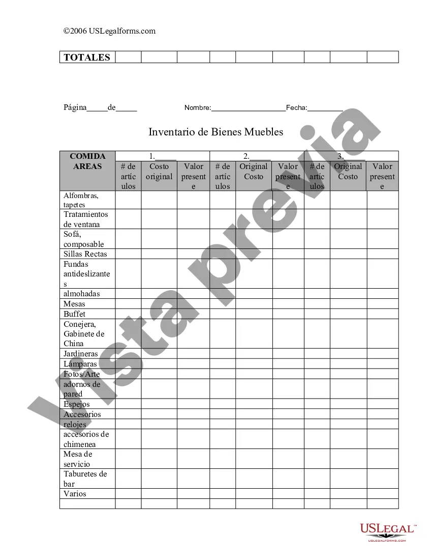 Preview Inventario de Bienes Muebles