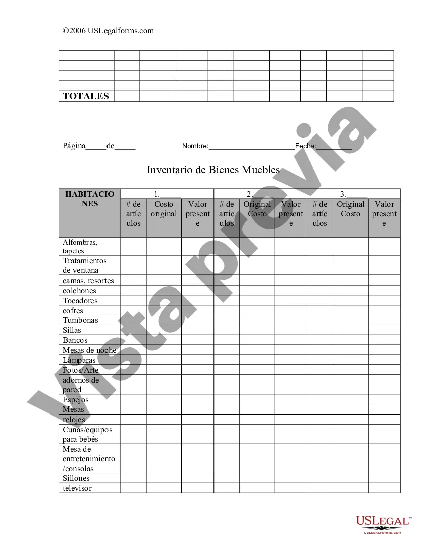 Preview Inventario de Bienes Muebles