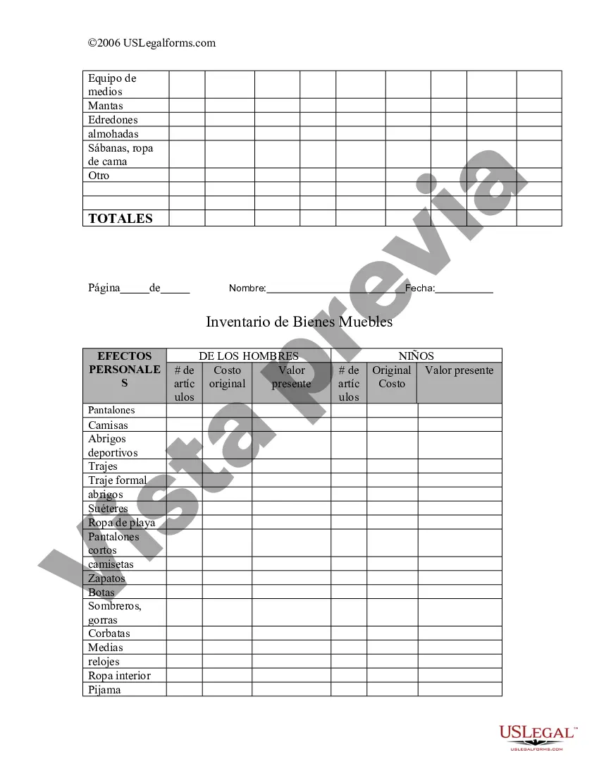 Preview Inventario de Bienes Muebles