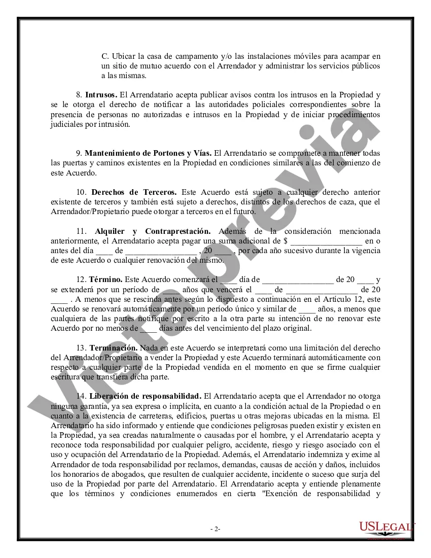 Preview Arrendamiento o Renta de Granja - Terreno o Propiedad de Caza