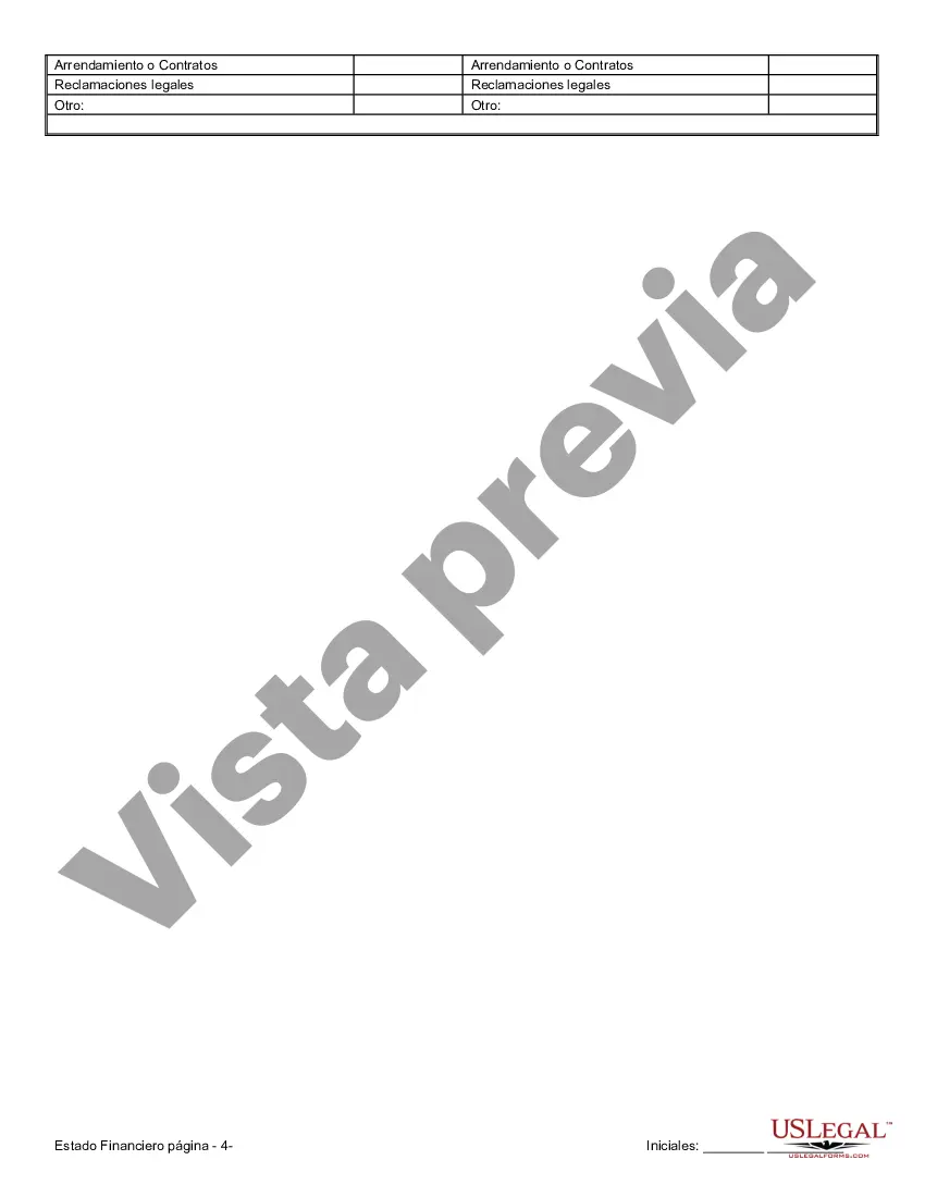 Get Formulario de estado financiero - Uso universal Preview Formulario de estado financiero - Uso universal