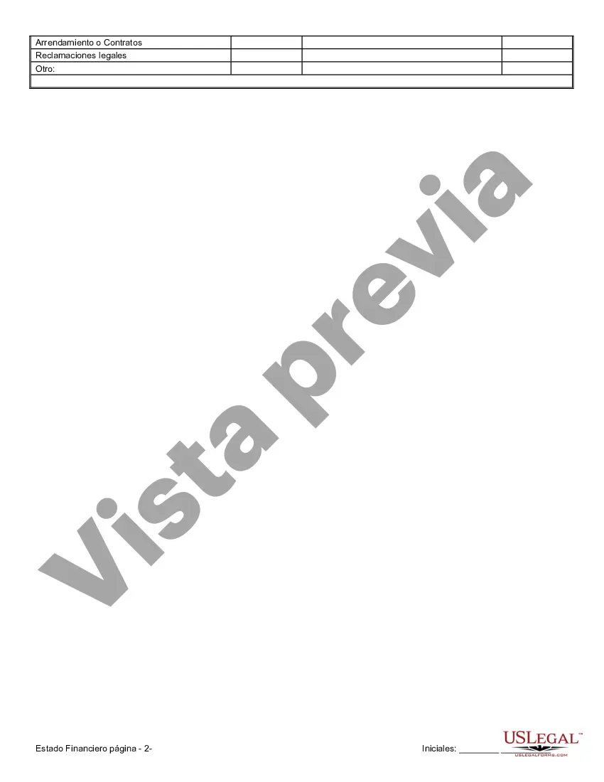 Preview Formulario de Estados Financieros - Individuo