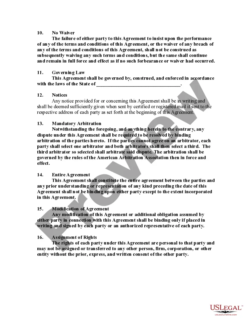 Preview Independent Contractor Agreement for Healthcare Providers