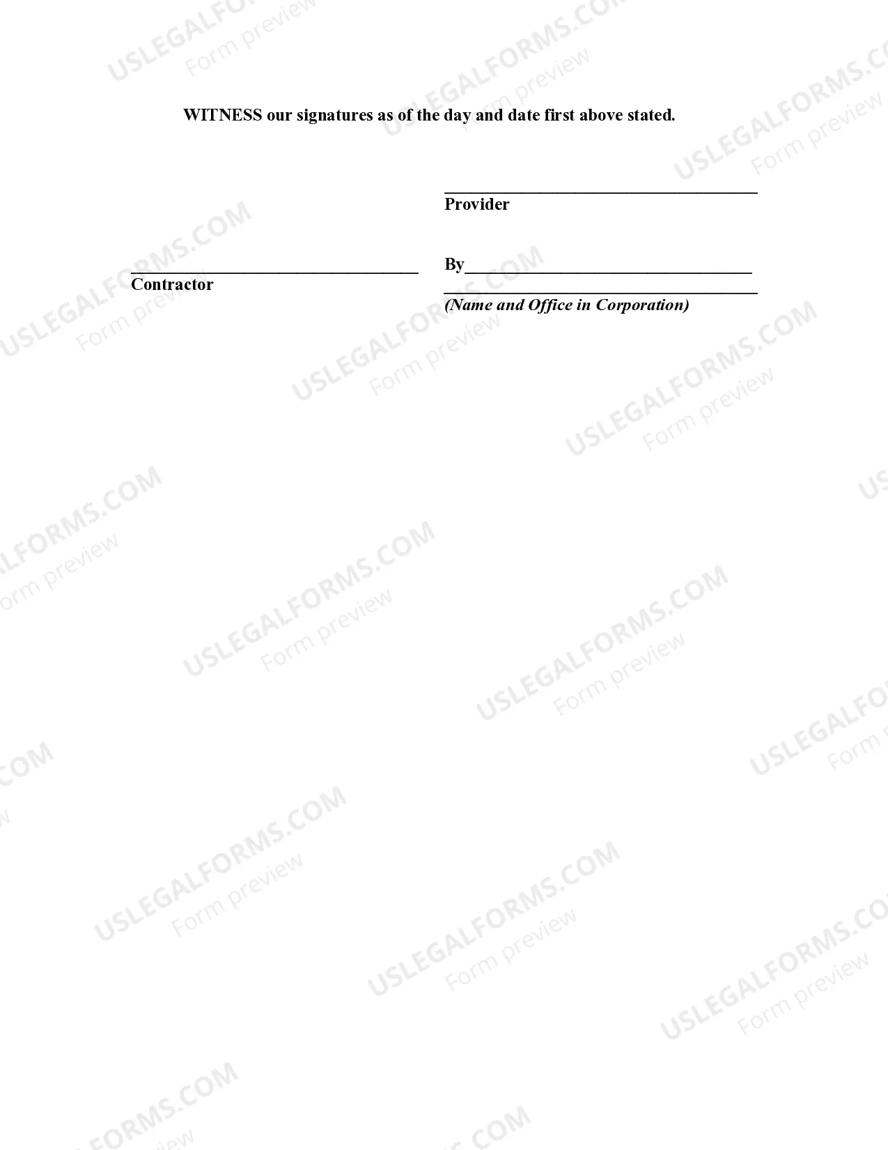 Preview Self-Employed Independent Contractor Agreement with Health Care Worker