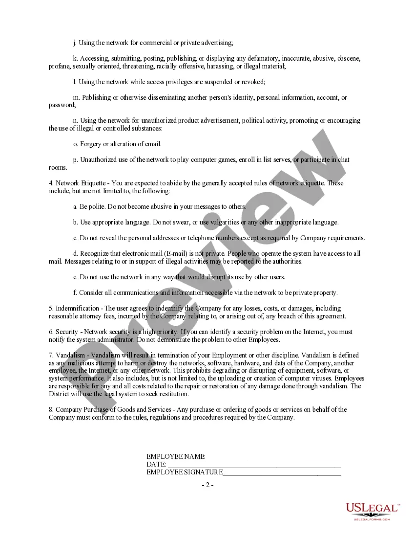 Get Internet Use Policy Preview Internet Use Policy